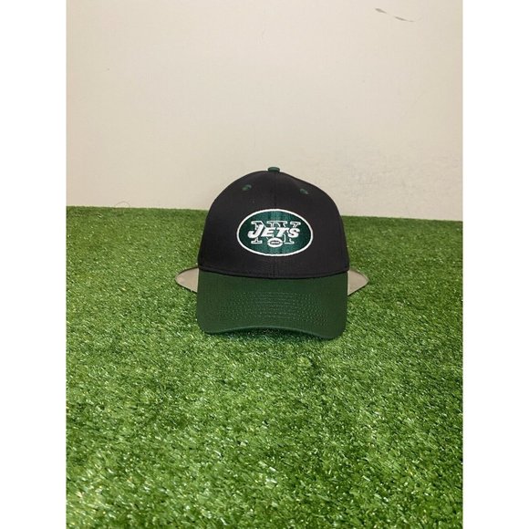 Vintage Retro Y2K NFL Team New York Jets strapback hat NWT black green - Picture 1 of 11